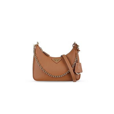 PRADA RE-EDITION 2005 SAFFIANO LEATHER BAG 1BC204 (22*18*6cm) 